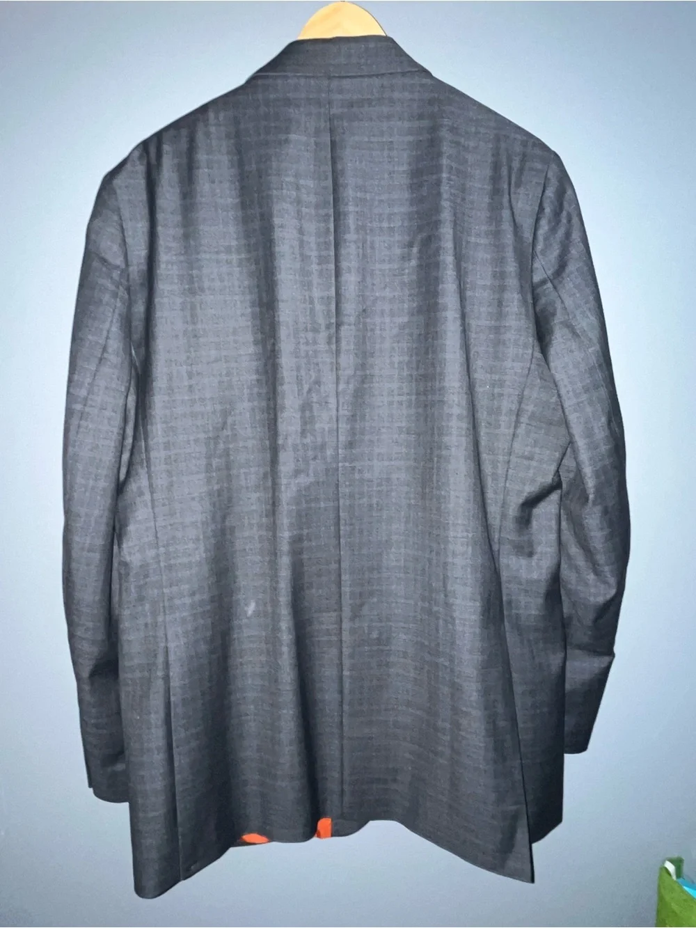Men's Charcoal Gray Two-Button Blazer
